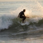 Image of man surfing